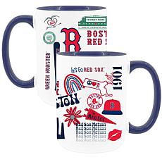 Official MLB 2-Pack 15oz Inner Color Stainless Steel Mugs