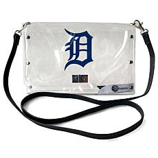 Official MLB Clear Envelope Purse with Team Logo - Detroit Tigers