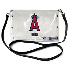 Official MLB Clear Envelope Purse with Team Logo - Los Angeles Angels