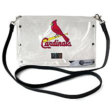 Official MLB Clear Envelope Purse with Team Logo - St. Louis Cardinals