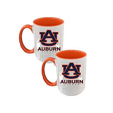 Official NCAA 15 oz. Inner Color Mugs Set of 2 - Auburn