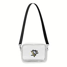 Official NHL 3D Logo Clear Fanny Fan Purse - Pittsburgh Penguins