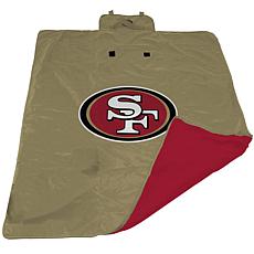 The Northwest Company NFL San Francisco 49ers Sweatshirt Throw Blanket, 54  x 84, Script