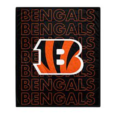 Officially Licensed 60" x 70" Prima Fleece Echo Throw Blanket- Bengals