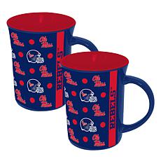Officially Licensed College Team Spirit 15oz Ceramic Mug 2-pack