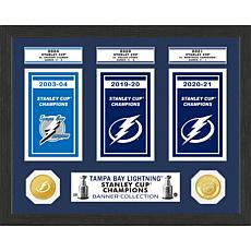 Officially Licensed Lightning Stanley Cup Banner Collection Photo Mint