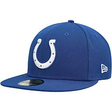 Officially Licensed Men's New Era Royal Team Basic Fitted Hat - Colts 