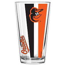 Officially Licensed MLB 16 oz. Vertical Decal Pint Glass - Orioles