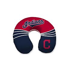 Officially Licensed MLB Memory Foam U-Neck Travel Pillow - Indians 