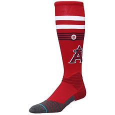 Officially Licensed MLB Men Stance Red Diamond Pro OTC Socks - Angels