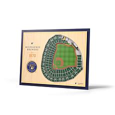 Officially Licensed MLB StadiumViews 3D Wall Art - Milwaukee Brewers