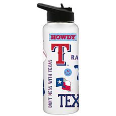 Officially-Licensed MLB Texas Rangers 34oz Stainless Steel Tumbler