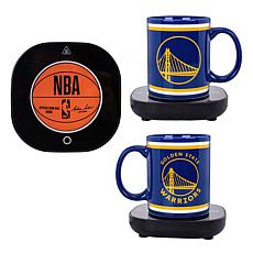 Officially Licensed NBA Golden State Warriors Logo Mug Warmer with Mug