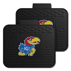 Officially Licensed NCAA  2-pc Heavy Duty Vinyl Mat Set-Un. of Kansas