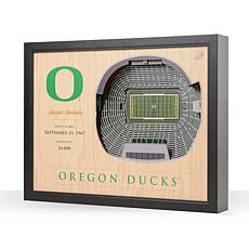Officially Licensed NCAA 25-Layer 3-D Wall Art - Oregon Ducks