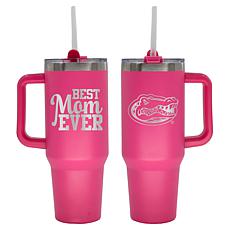 Officially-Licensed NCAA  40oz Best Mom Ever Pink Tumbler, Florida