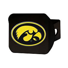 Officially Licensed NCAA Iowa Hawkeyes Black Metal Hitch Cover