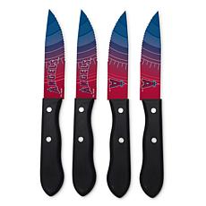Officially Licensed NCAA Steak Knife Set - Los Angeles Angels