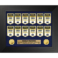 Officially Licensed NCAA Wolverines Banner Collection Photo Mint