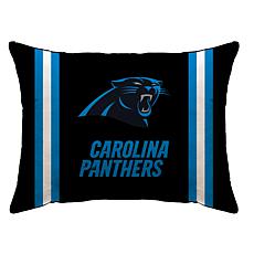 Officially Licensed NFL 20" x 26" Plush Striped Bed Pillow - Panthers