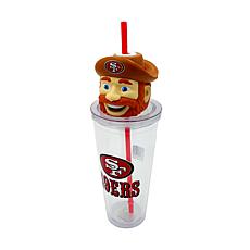 Officially Licensed NFL 24oz Mascot Sipper Cup by Pegasus Sports
