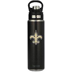 Officially Licensed NFL 24oz. Wide Mouth Leather Water Bottle, Saints
