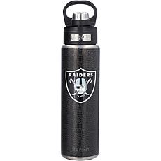 Officially Licensed NFL 24oz. Wide Mouth Leather Water Bottle, Raiders