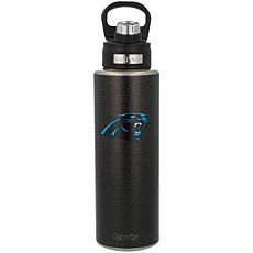 Officially Licensed NFL 40oz. Wide Mouth Leather Water Bottle Panthers