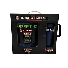 Officially Licensed NFL 60 x 70 Throw & 30oz Tumbler Combo Set