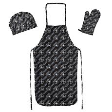 Officially Licensed NFL 699 3-Piece Set Apron, Mitt, Hat - Raiders 
