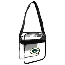 Officially Licensed NFL Clear Carryall Crossbody - Packers