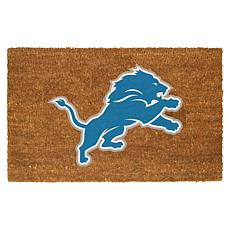 Officially Licensed NFL Colored Logo Door Mat - Lions