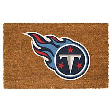 Officially Licensed NFL Colored Logo Door Mat - Titans