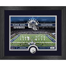 Officially Licensed NFL Cowboys Stadium Silver-Plated Coin Photo Mint