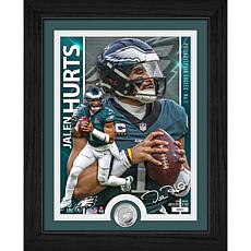Officially Licensed NFL Jalen Hurts Silver-Plated Coin Photo Mint