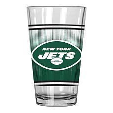 Officially Licensed NFL Jets 16oz Pint Glass in Vapor Graphics