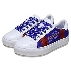 Officially Licensed NFL Lace-Up Sparkle Sneaker by Cuce Shoes
