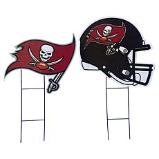 Officially Licensed NFL Logo & Helmet 2pk Yard Signs by Pegasus Sports