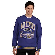 Officially Licensed NFL Men's Crew-Neck Fleece Pullover by Glll