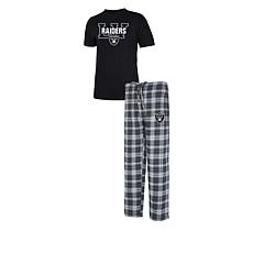 Officially Licensed NFL Men's Lodge Plaid Pajama Set by Concept Sports