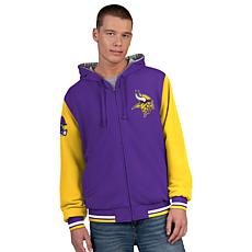 Officially Licensed NFL Men's Reversible Full-Zip Hooded Jacket