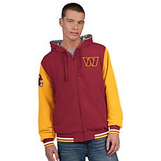 Officially Licensed NFL Men's Reversible Full-Zip Hooded Jacket