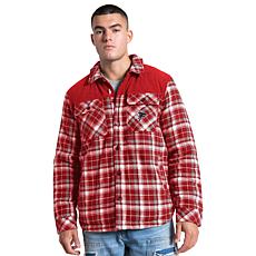 Officially Licensed NFL Men's Transitional Plaid Shirt Jacket by Glll