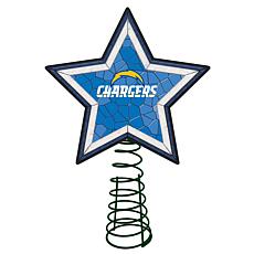 Officially Licensed NFL Mosaic Tree Topper - Chargers