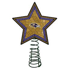Officially Licensed NFL Mosaic Tree Topper - Ravens
