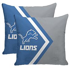 Officially Licensed NFL Pegasus Sports Décor Pillow 2-Pack - Lions