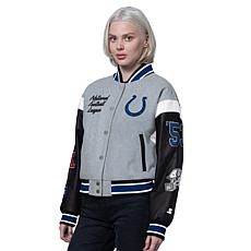 Officially Licensed NFL Starter Women's Cropped Varsity Jacket by Glll