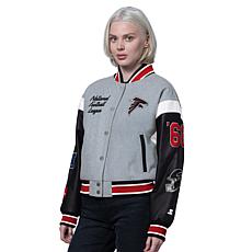 Officially Licensed NFL Starter Women's Cropped Varsity Jacket by Glll