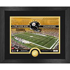 Officially Licensed NFL Steelers Stadium Bronze Coin Photo Mint