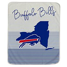 Nfl Buffalo Bills Team Color Bloncho With Logo Patch And Sherpa Inside  Throw Blanket : Target